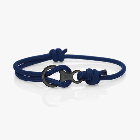 Navy & Black Figure 8 Climbing Bracelet