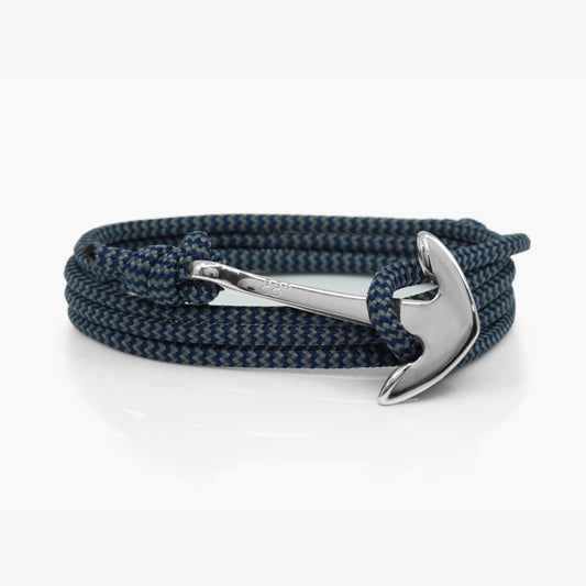 Storm Zig Zag & Silver Anchor Bracelet