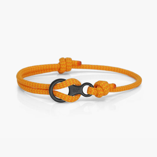 Sunset & Black Figure 8 Climbing Bracelet