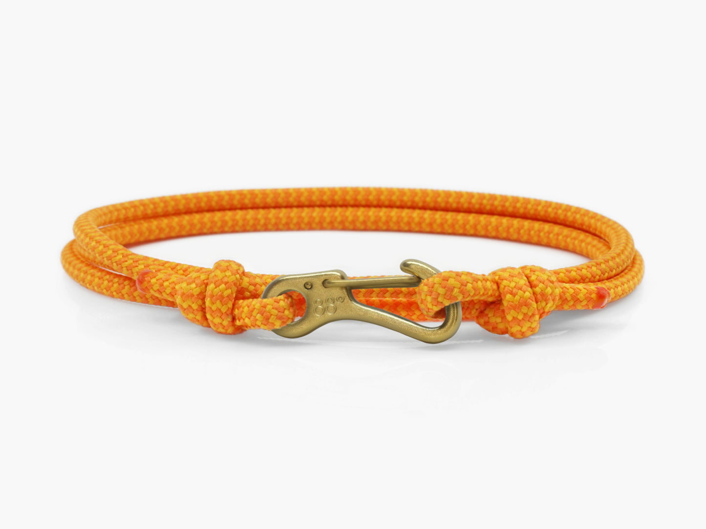 Sunset Zig Zag & Brass Gold Carabiner Bracelet