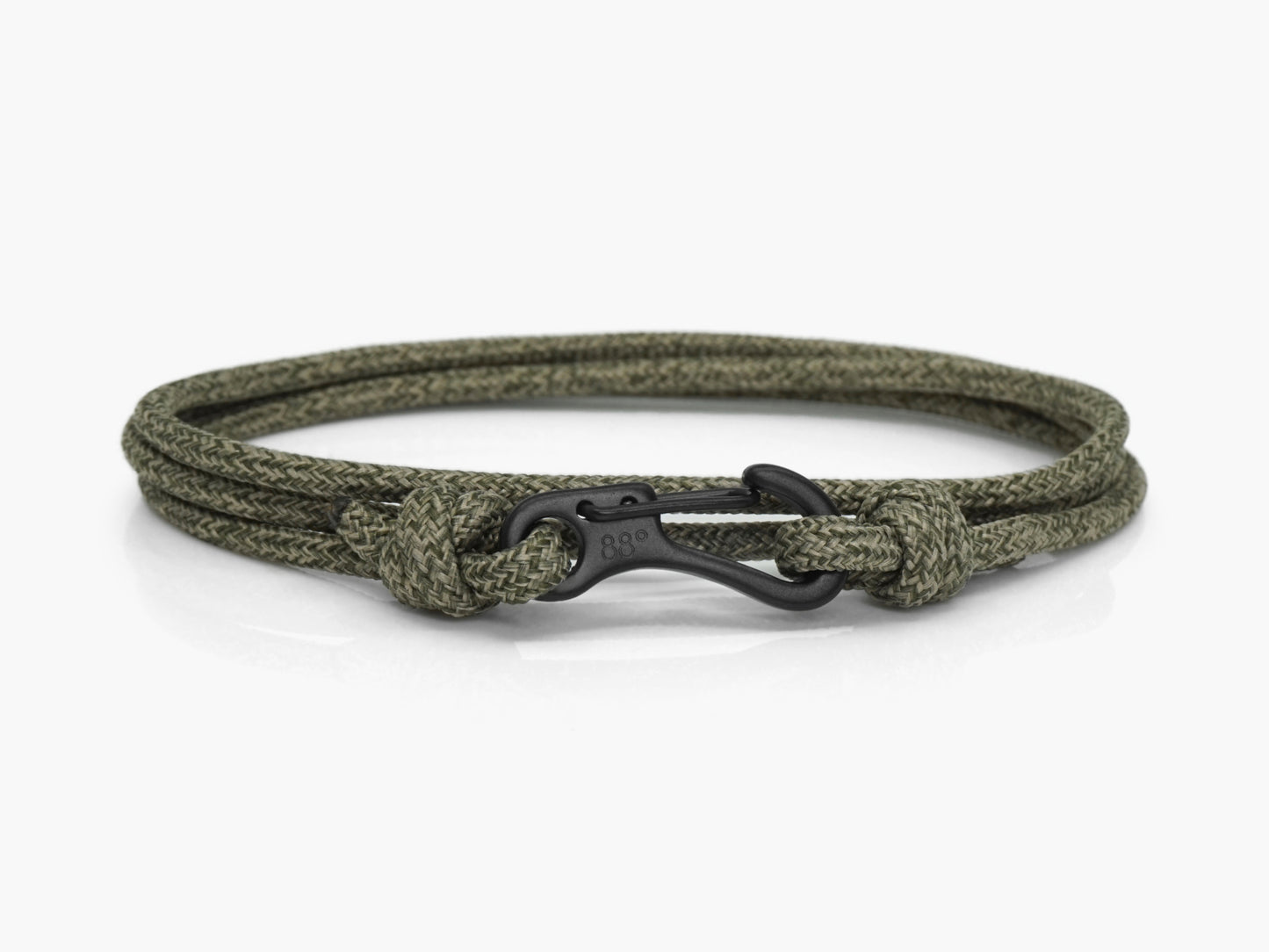 Forest Green & Black Carabiner Bracelet