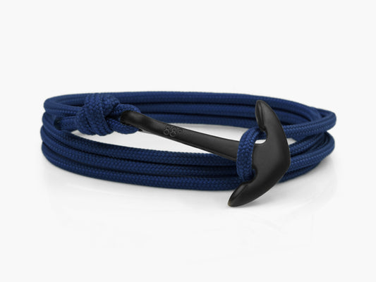Navy & Black Anchor Bracelet