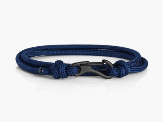 Navy & Black Carabiner Bracelet - Eighty Eight Degrees