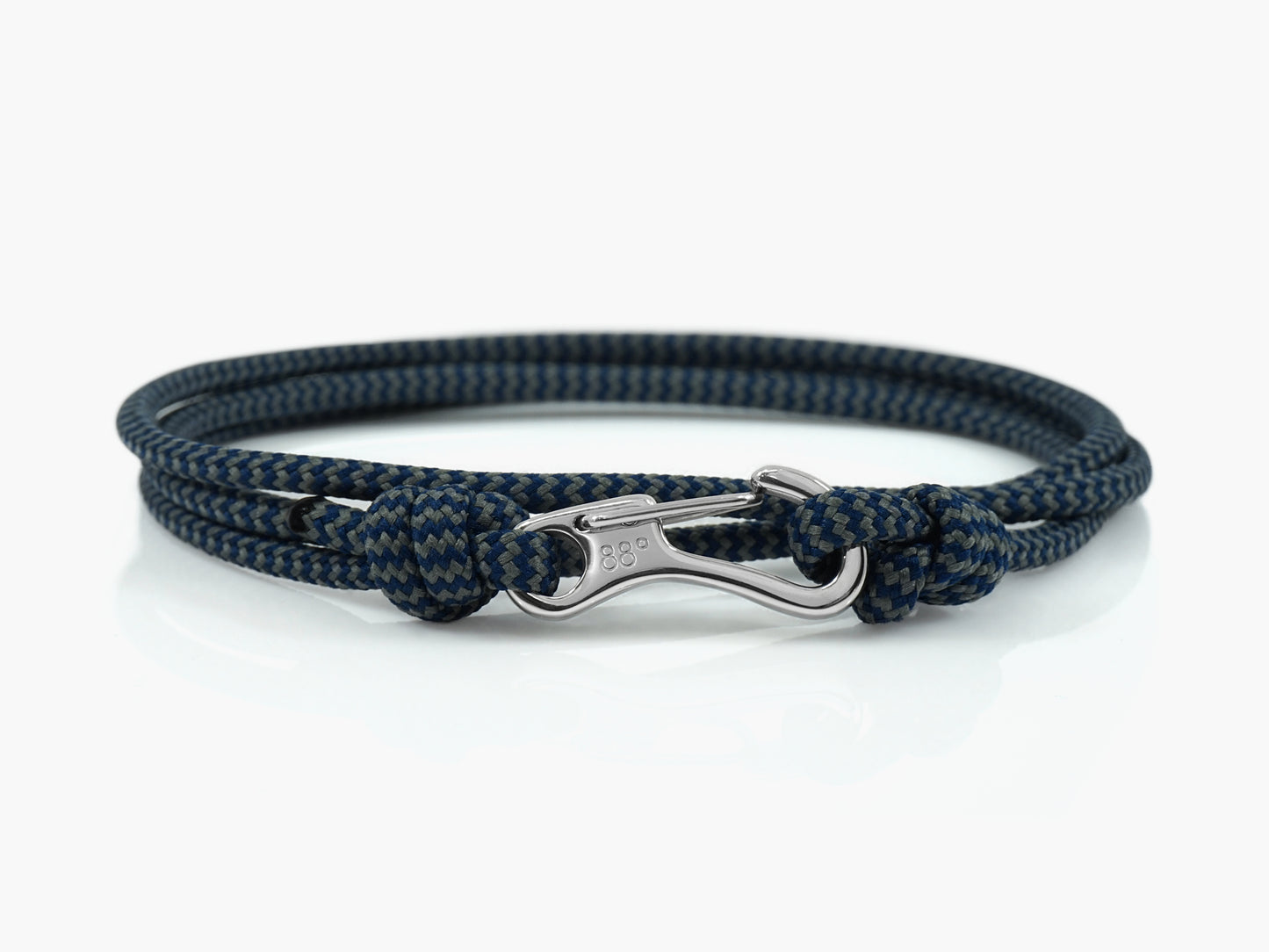 Storm Zig Zag & Silver Carabiner Bracelet