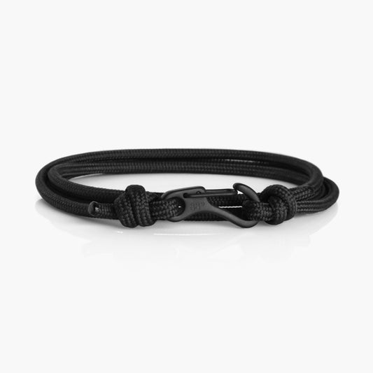 Black & Black Carabiner Bracelet