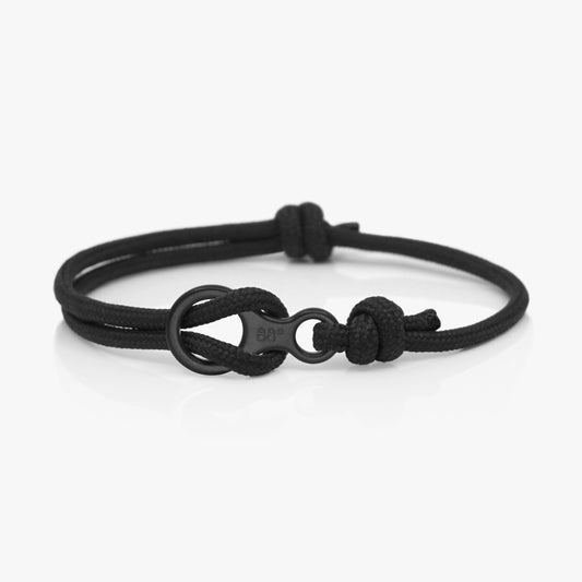 Black & Black Figure 8 Climbing Bracelet