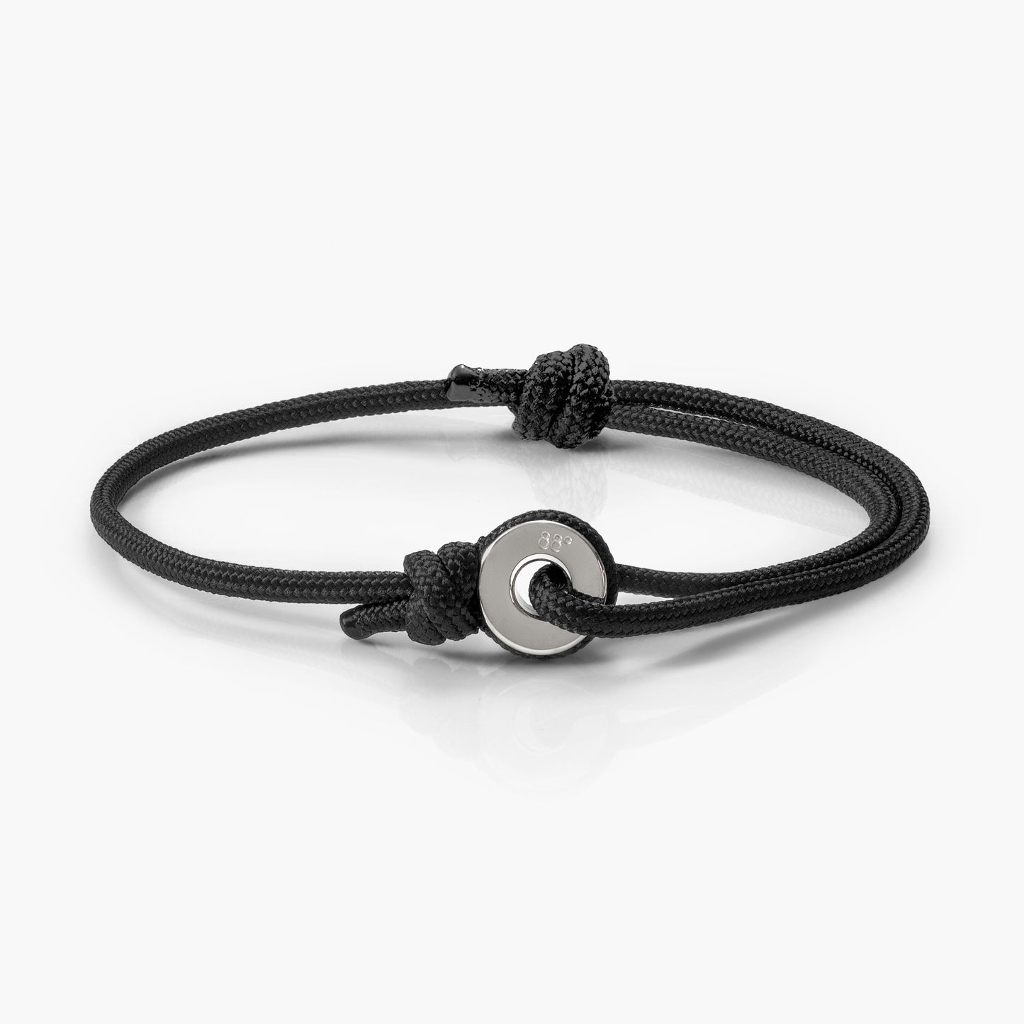 Black & Silver Sailing Thimble Bracelet
