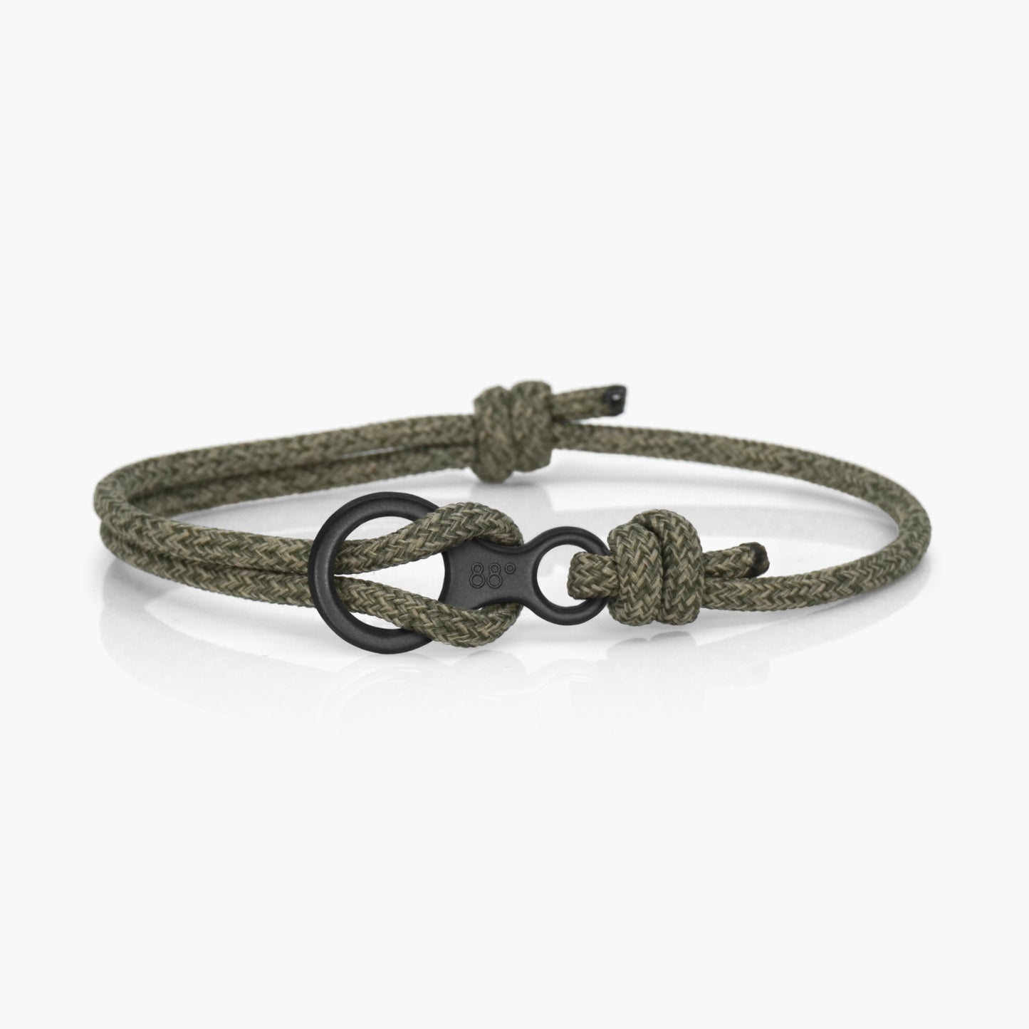 Forest Green & Black Figure 8 Climbing Bracelet