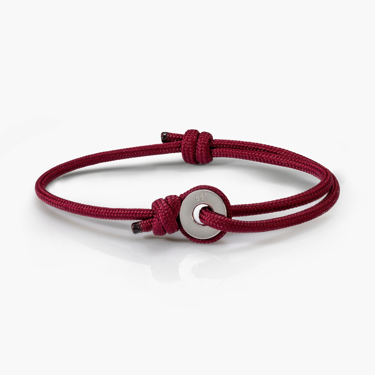Maroon & Silver Sailing Thimble Bracelet