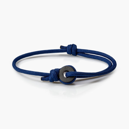 Navy & Black Sailing Thimble Bracelet