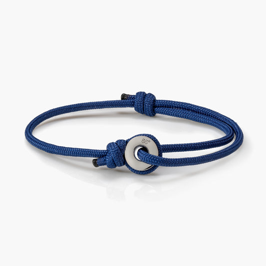Navy & Silver Sailing Thimble Bracelet