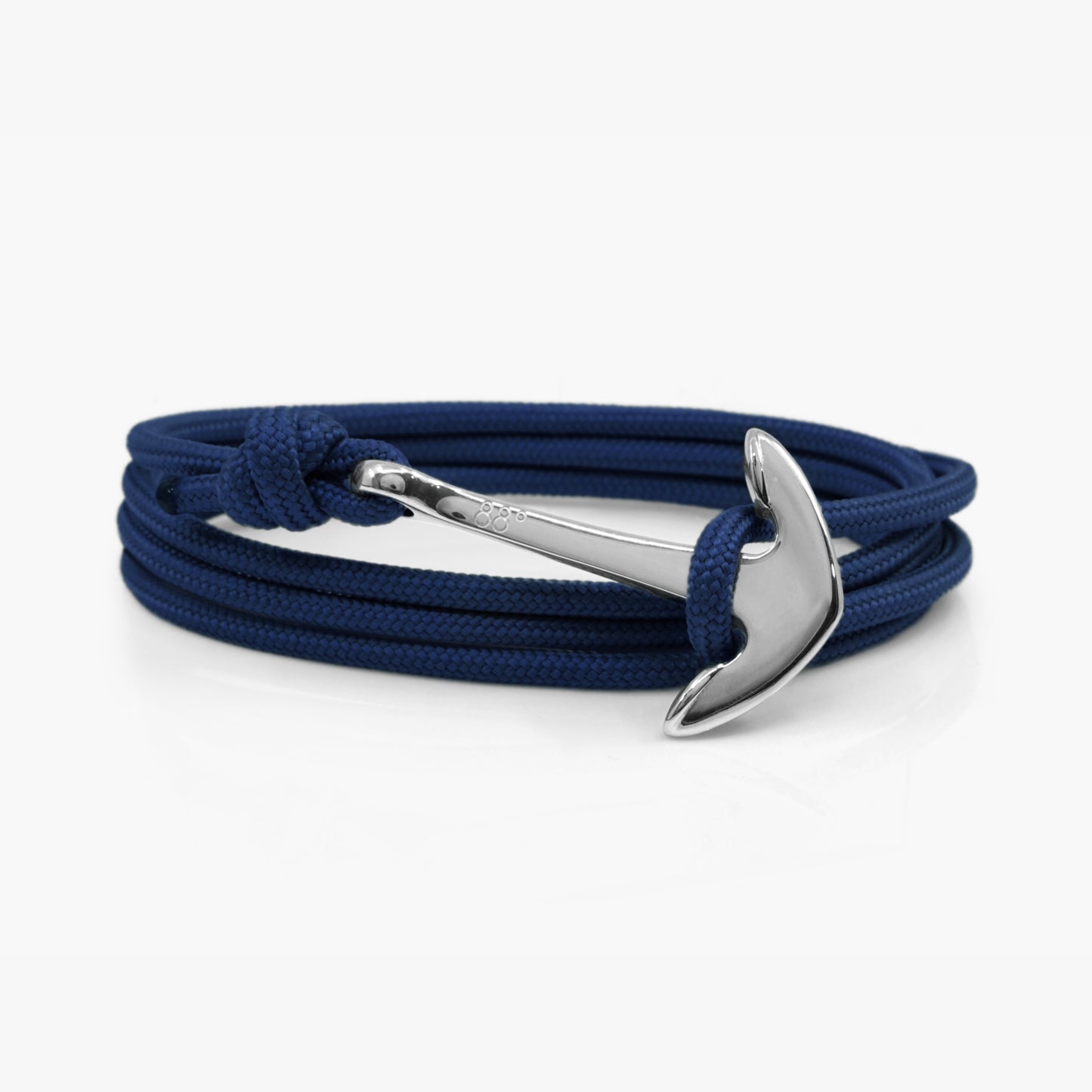 Navy & Silver Anchor Bracelet