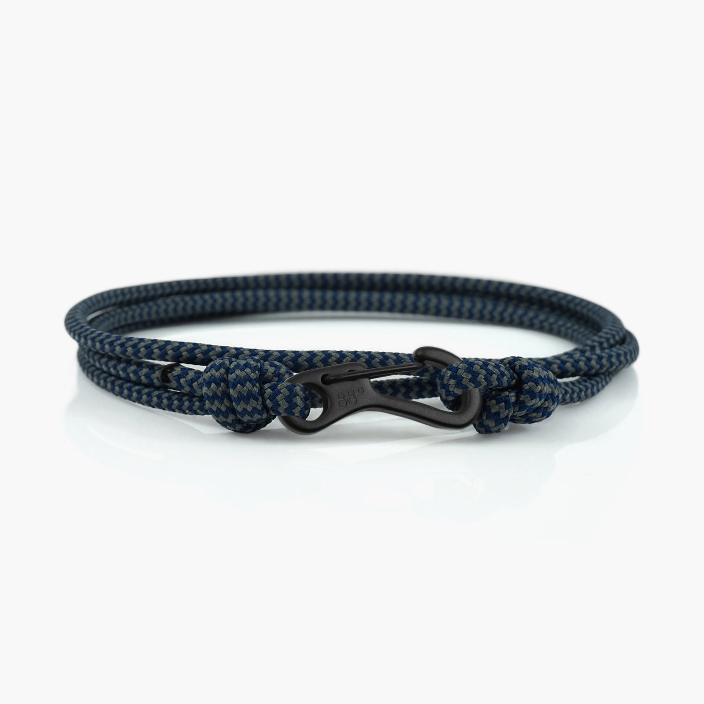 Storm & Black Carabiner Bracelet