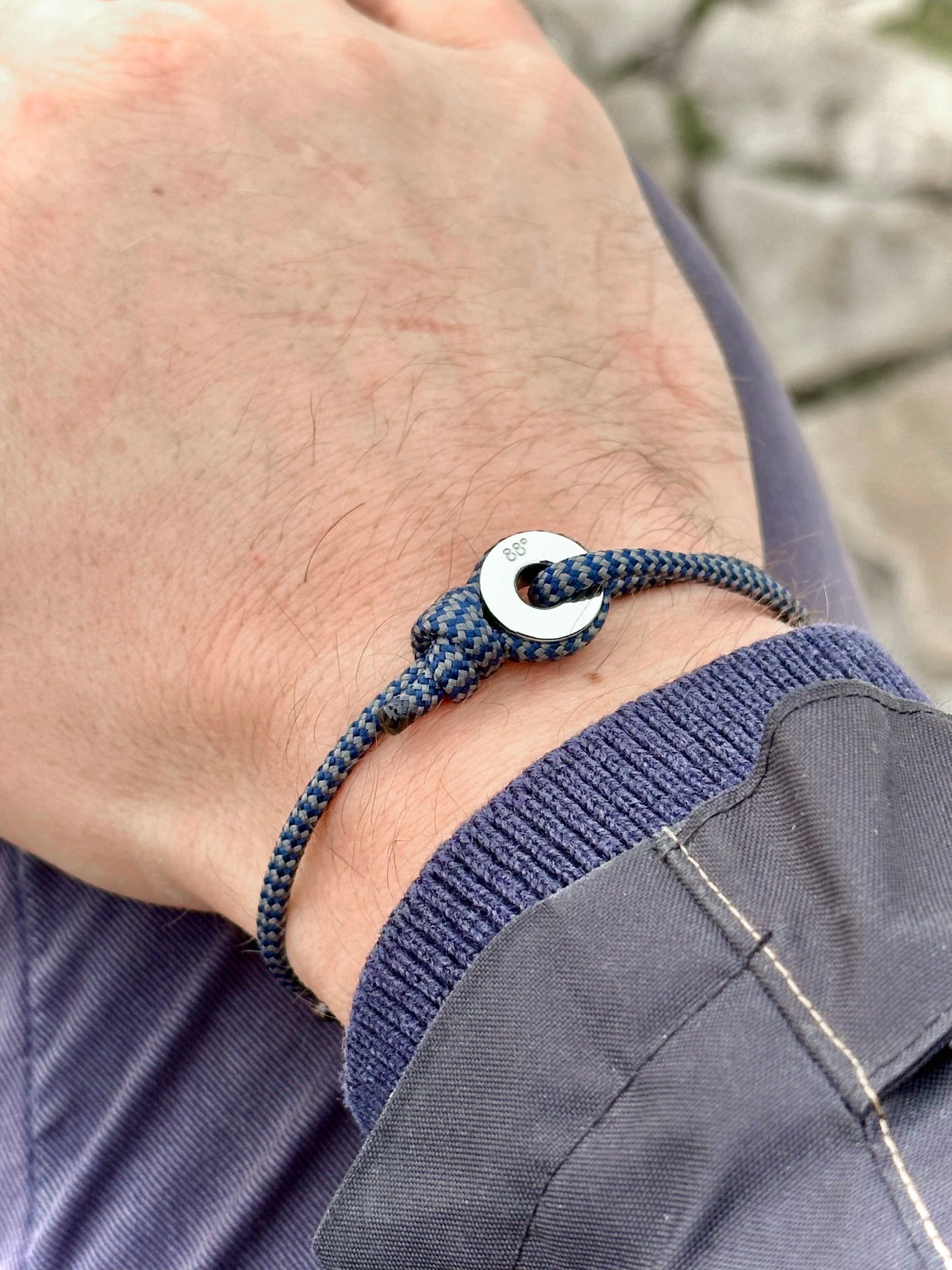 Storm Zig Zag & Silver Sailing Thimble Bracelet