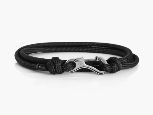 Black & Silver Carabiner Bracelet