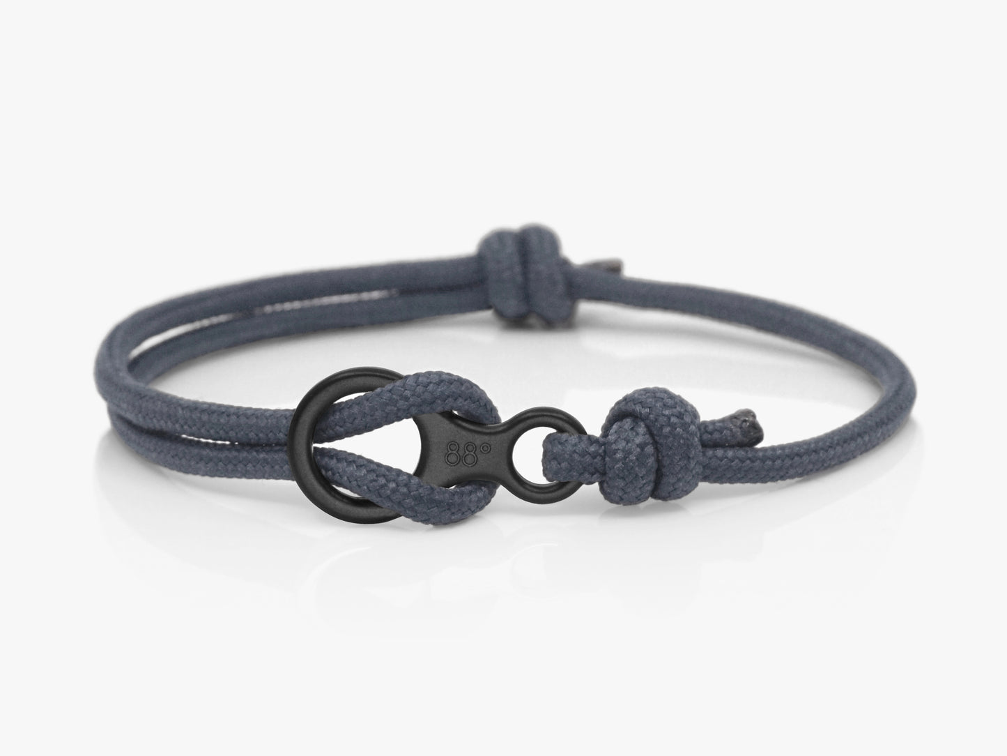 Charcaol Grey & Black Figure 8 Climbing Bracelet